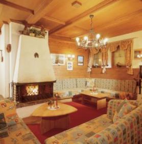 Rakouský hotel Klockerhaus s posezením