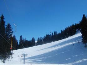 Část tyrolského skiareálu Mutterer Alm