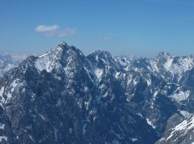 Tyrolský vrcholek Zugspitze